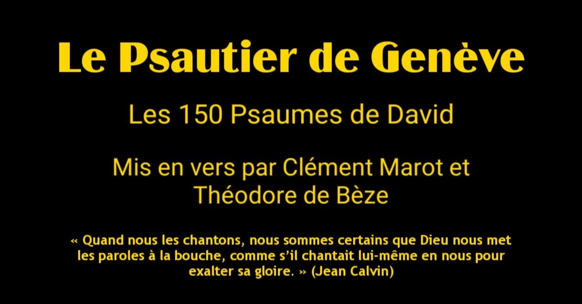 Le Psautier de Genève