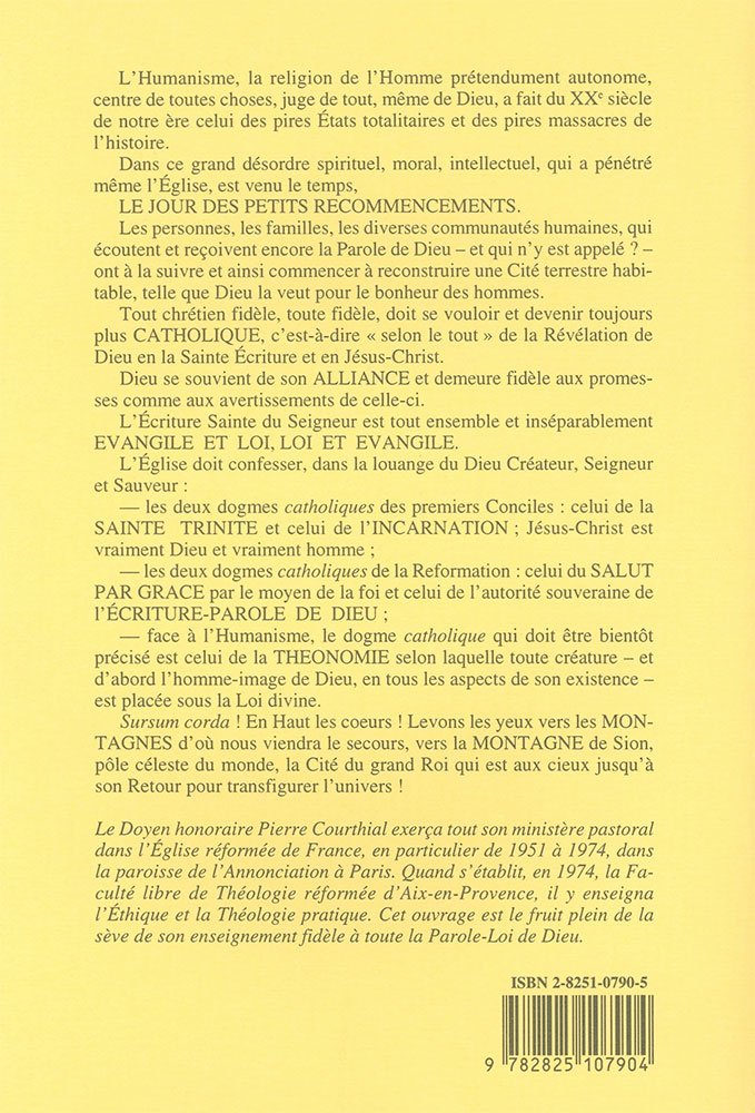 Le jour des petits recommencements 4e de couv