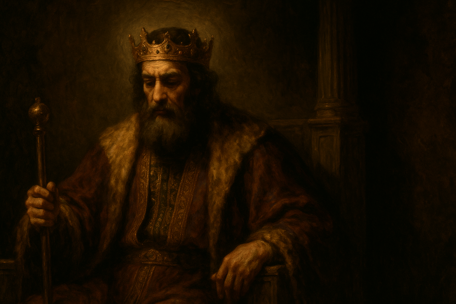 Royauté à la lumière de Rembrandt
