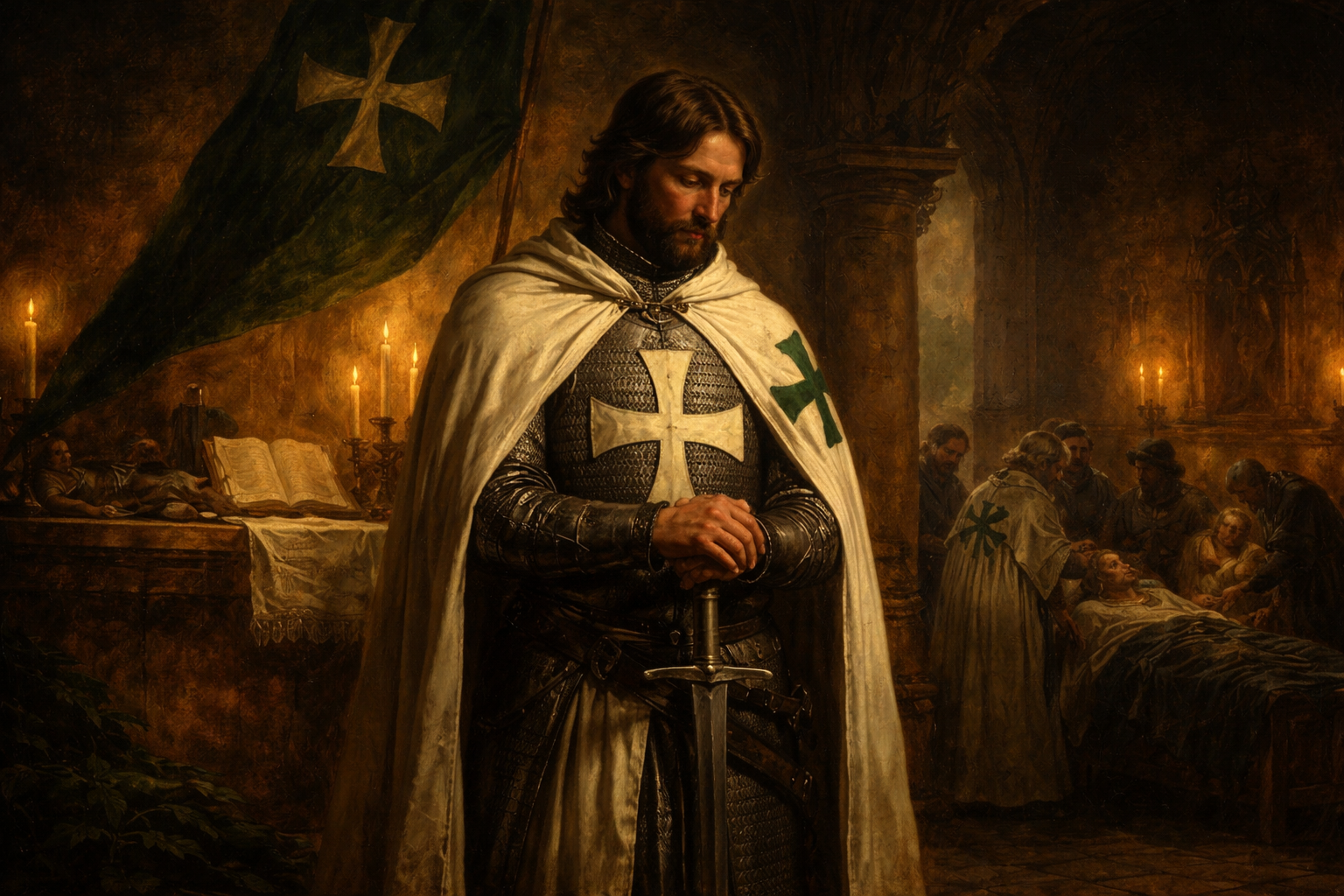 Sous la croix verte de Lazare