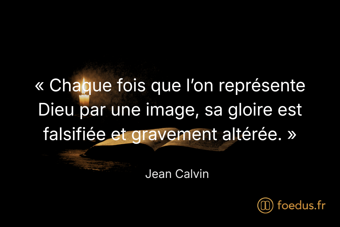 Quand l’homme représente Dieu en image, il le trahit
