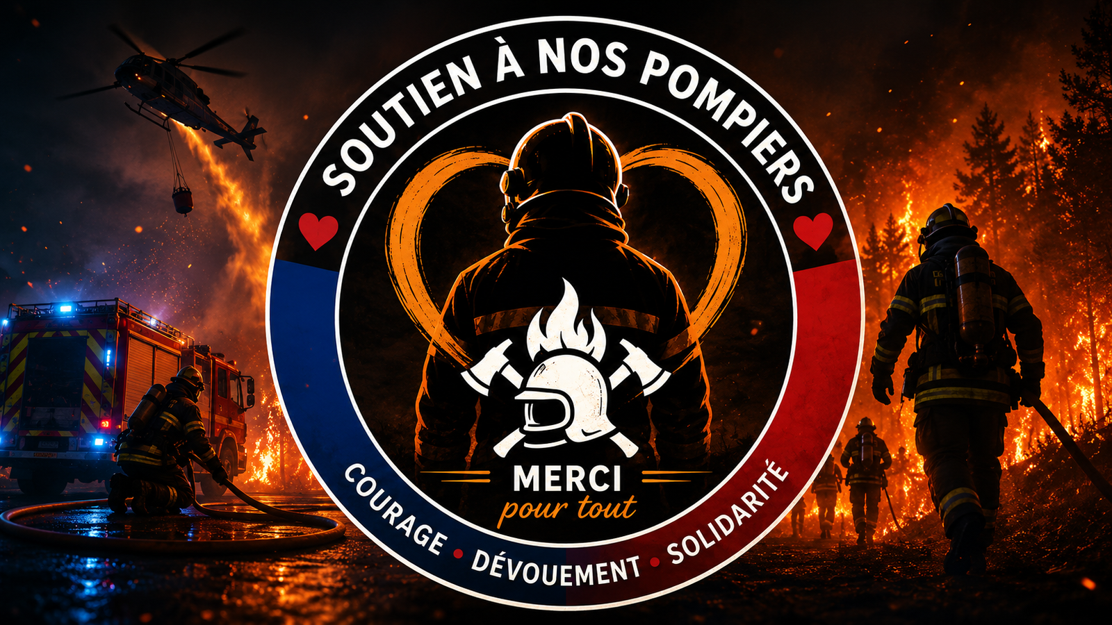 Soutien à nos pompiers