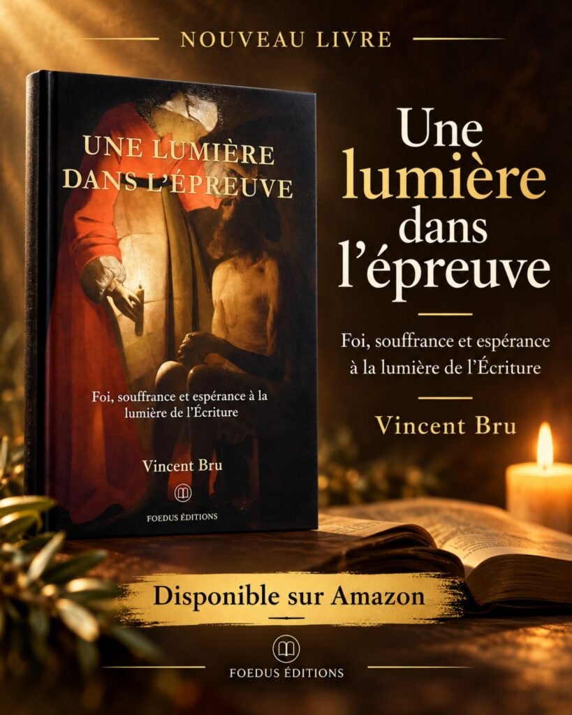 Présentation du livre Une lumière dans l’épreuve de Vincent Bru, Foedus Éditions
