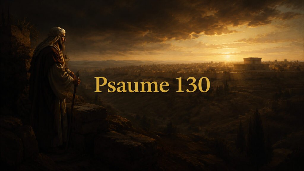 Illustration du Psaume 130 : le cri des profondeurs, le pardon qui fonde la crainte et l’attente de la rédemption.