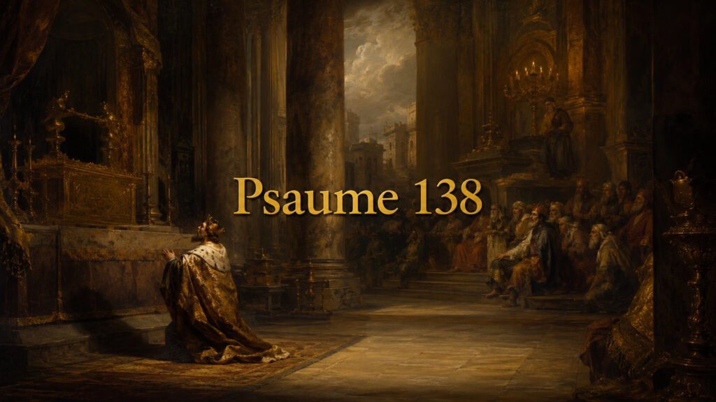 Illustration du Psaume 138 : la louange entière pour la parole fidèle de Dieu, sa proximité avec les humbles et son œuvre menée à terme.