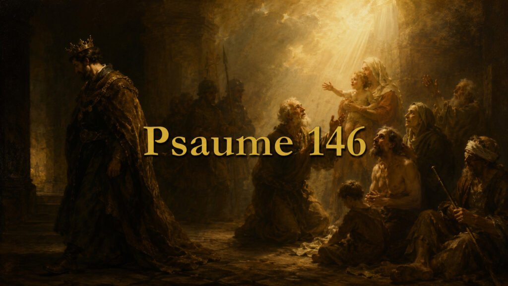 Illustration du Psaume 146 : la vanité de la confiance dans les princes et la fidélité du Créateur qui défend les opprimés.