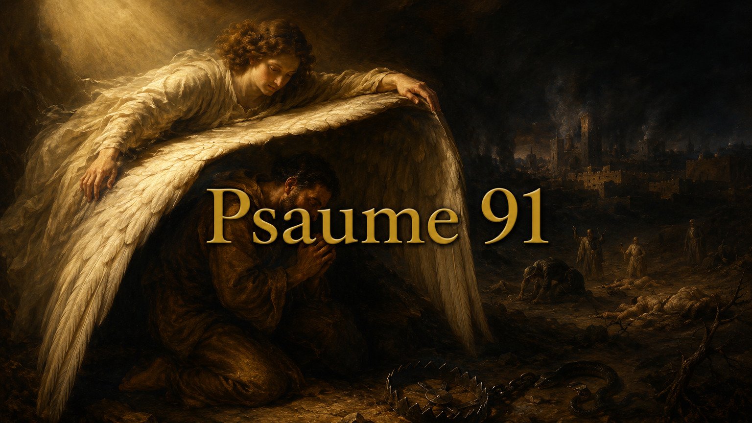 Illustration du Psaume 91 : la protection du Très-Haut au milieu des dangers, reçue dans l’attachement et non comme formule magique.