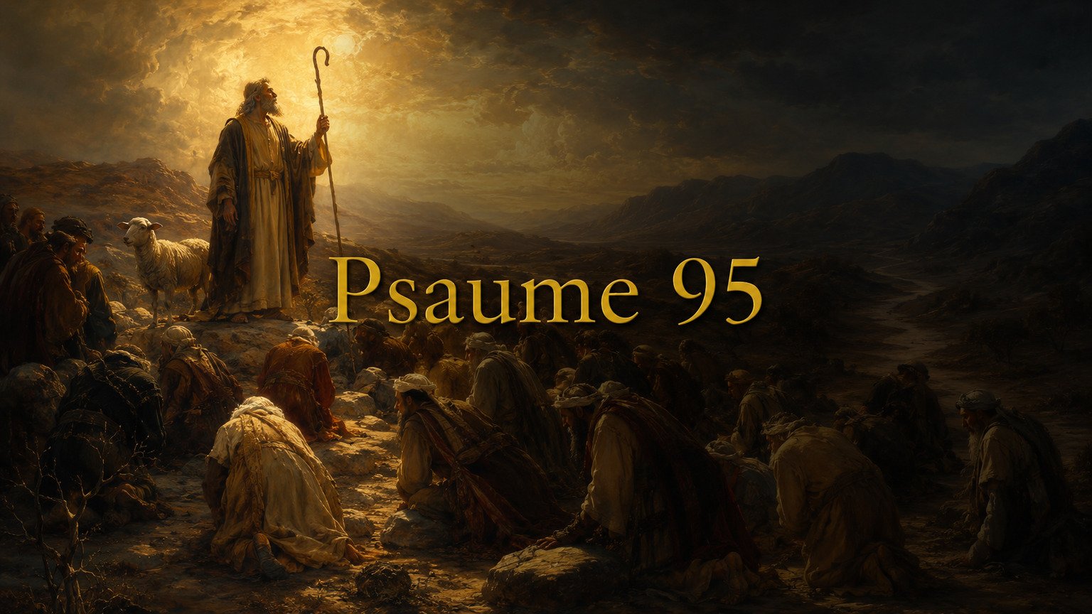 Illustration du Psaume 95 : l’adoration du Créateur et Berger inséparable de l’écoute présente de sa voix.